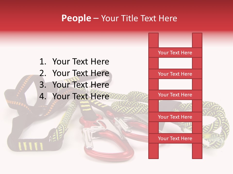 Felsen Absichern Via Ferrata PowerPoint Template