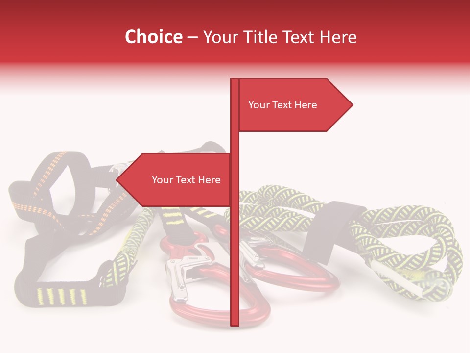 Felsen Absichern Via Ferrata PowerPoint Template