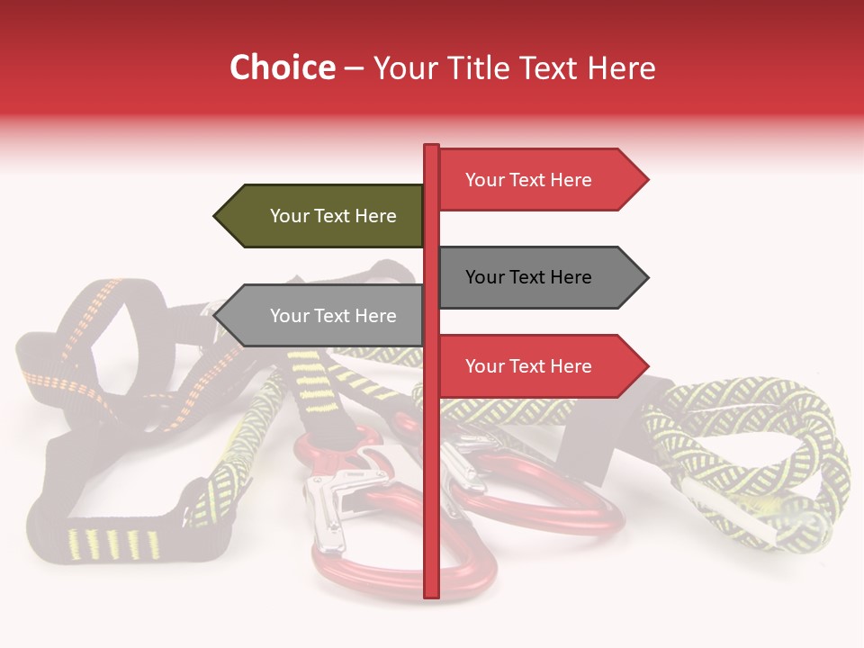 Felsen Absichern Via Ferrata PowerPoint Template