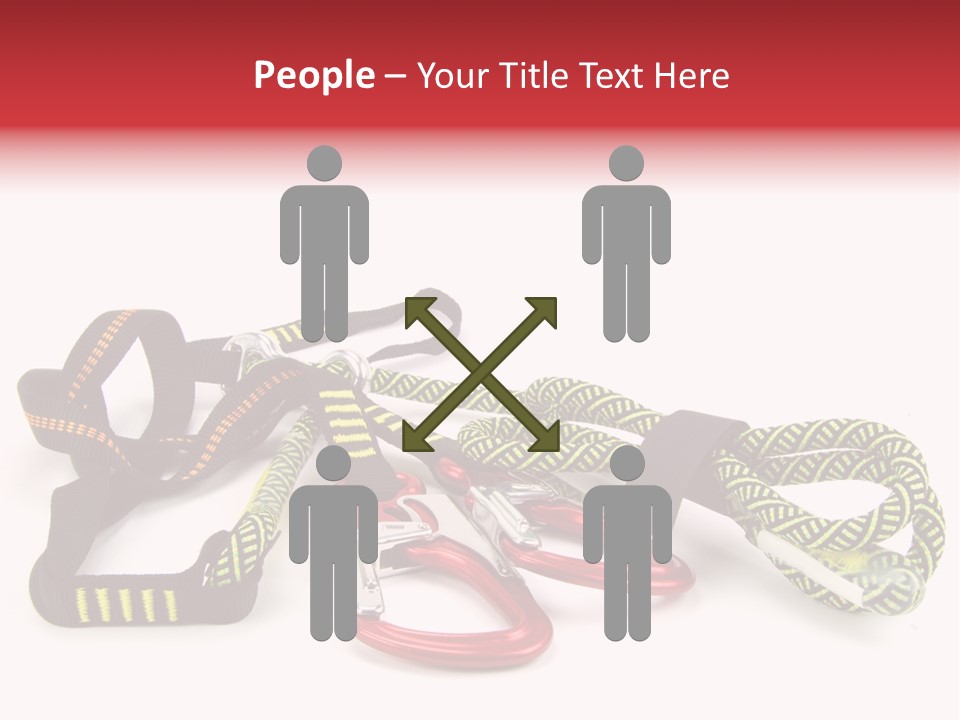 Felsen Absichern Via Ferrata PowerPoint Template