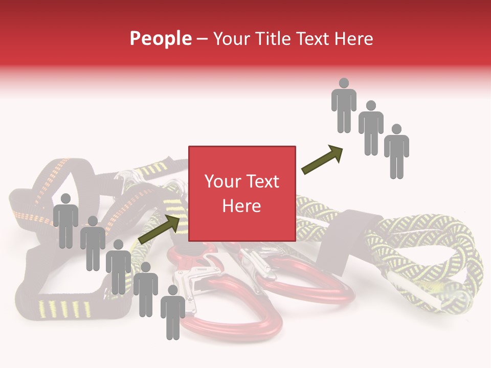 Felsen Absichern Via Ferrata PowerPoint Template