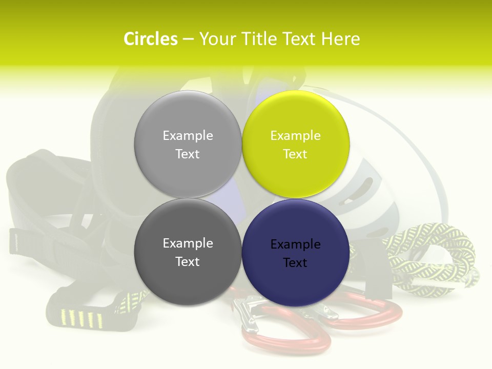 Sport Klettergarten Klettersteig PowerPoint Template