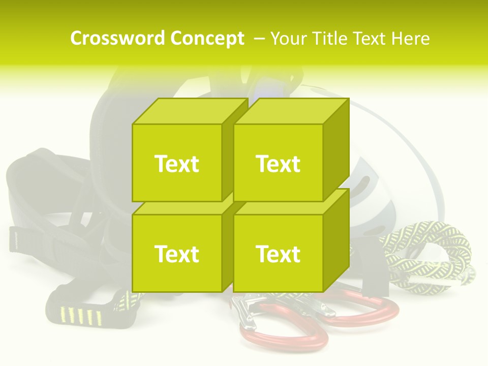 Sport Klettergarten Klettersteig PowerPoint Template