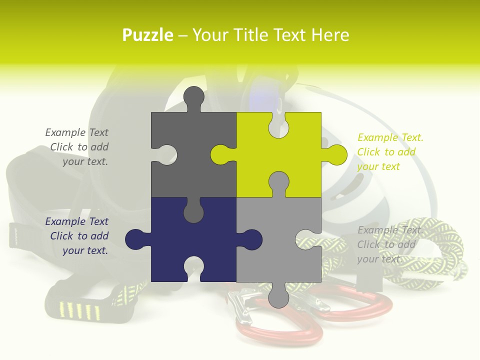 Sport Klettergarten Klettersteig PowerPoint Template