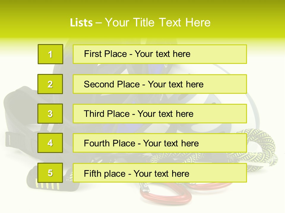 Sport Klettergarten Klettersteig PowerPoint Template