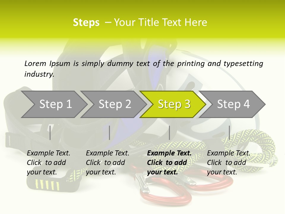 Sport Klettergarten Klettersteig PowerPoint Template
