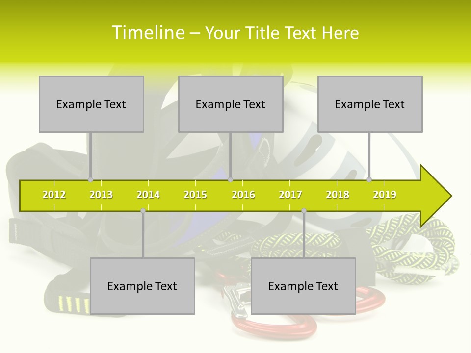 Sport Klettergarten Klettersteig PowerPoint Template