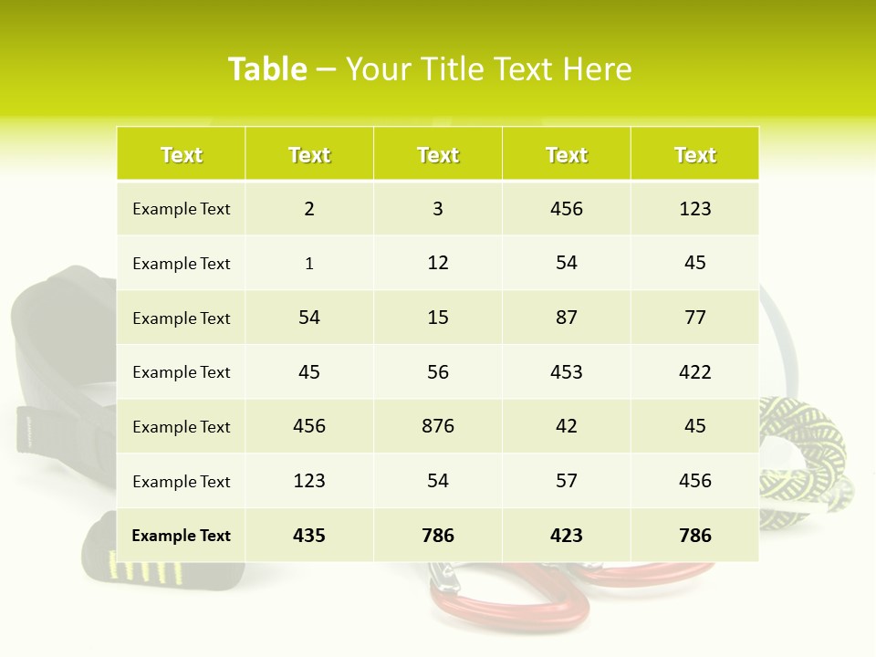 Sport Klettergarten Klettersteig PowerPoint Template