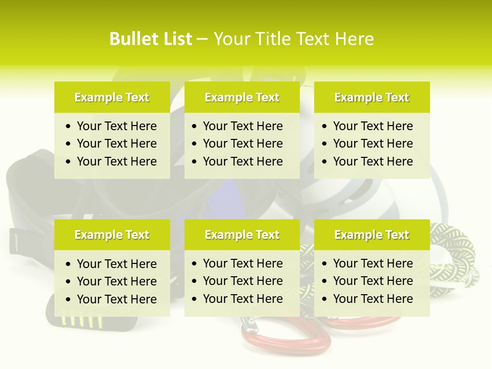 Sport Klettergarten Klettersteig PowerPoint Template