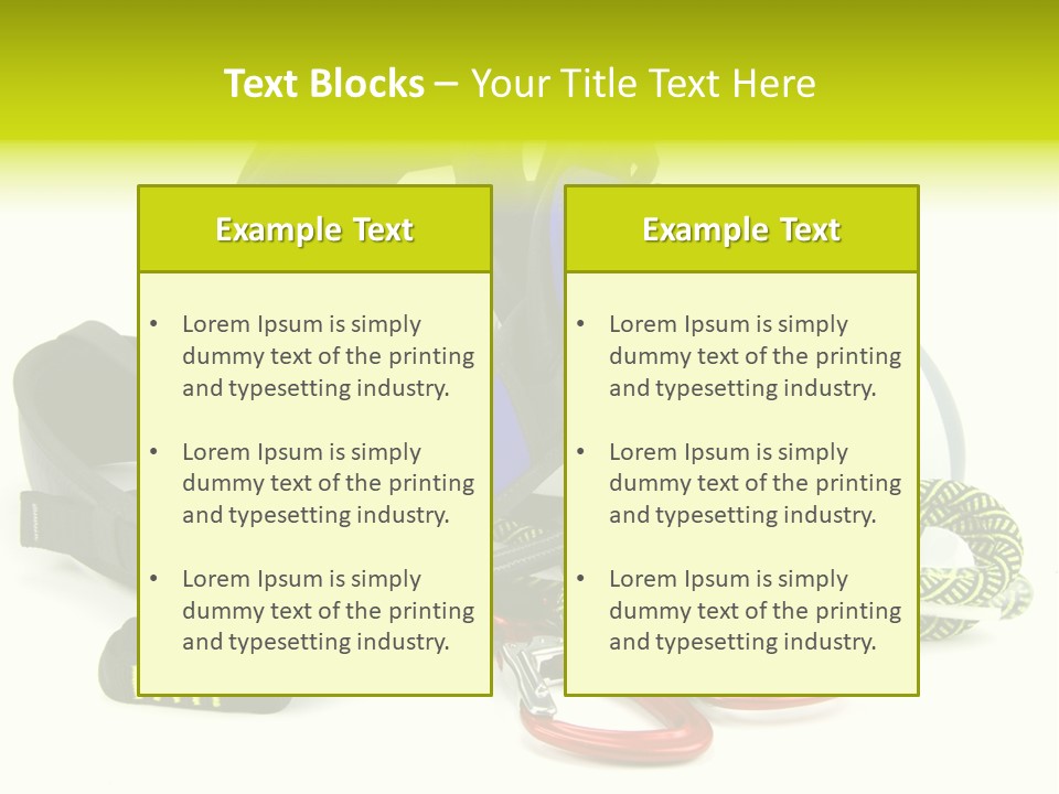 Sport Klettergarten Klettersteig PowerPoint Template