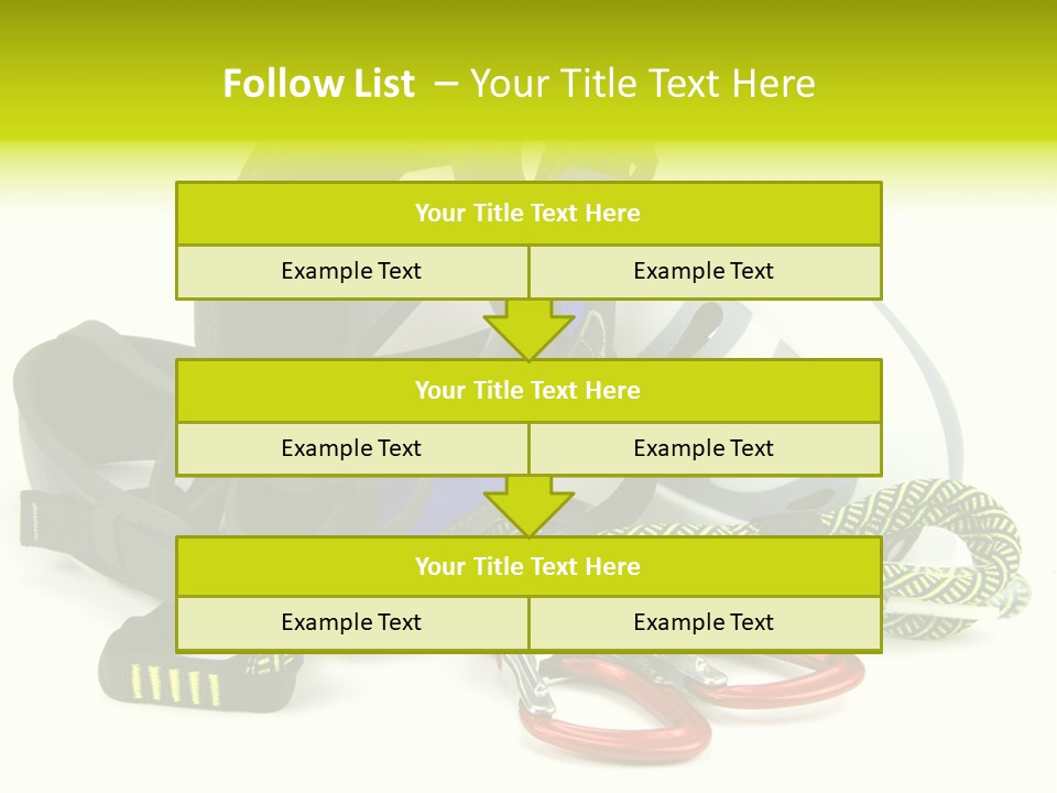 Sport Klettergarten Klettersteig PowerPoint Template