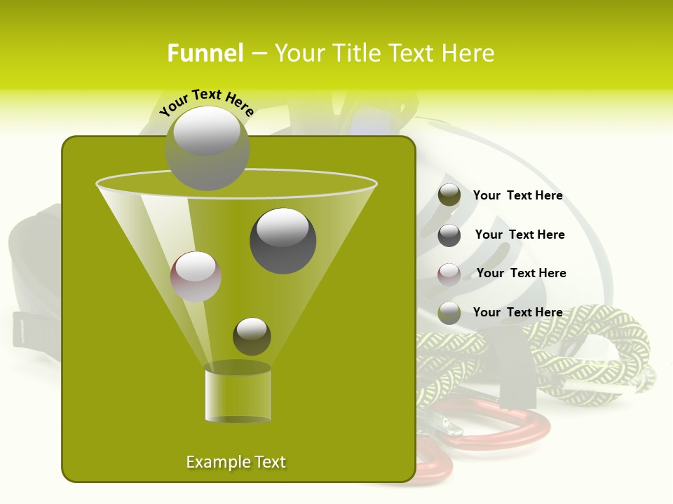 Sport Klettergarten Klettersteig PowerPoint Template