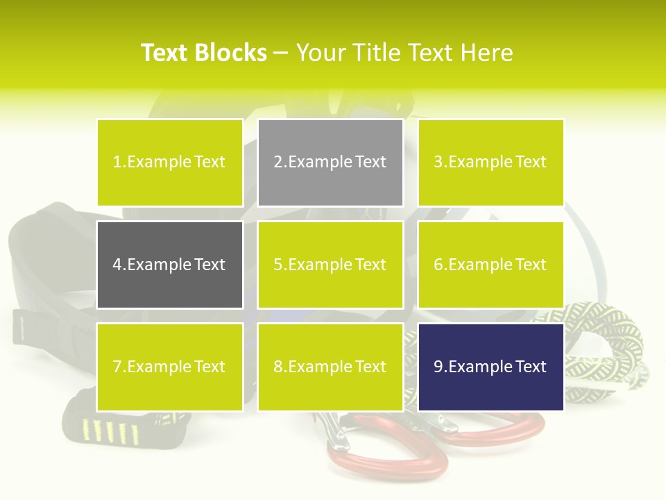 Sport Klettergarten Klettersteig PowerPoint Template