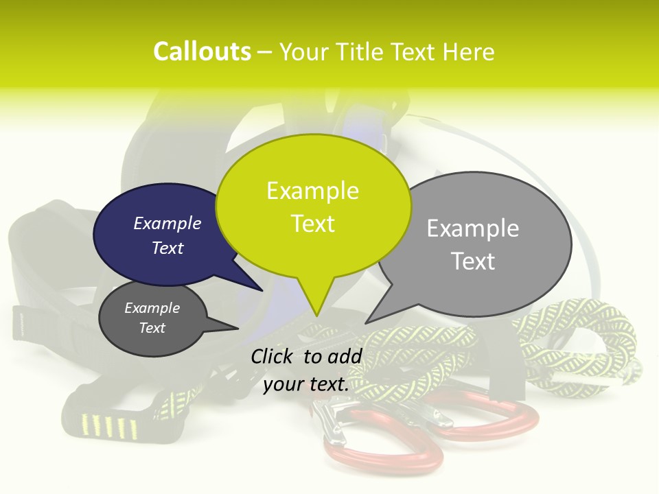 Sport Klettergarten Klettersteig PowerPoint Template