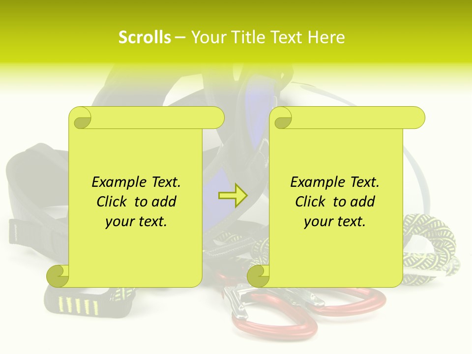 Sport Klettergarten Klettersteig PowerPoint Template