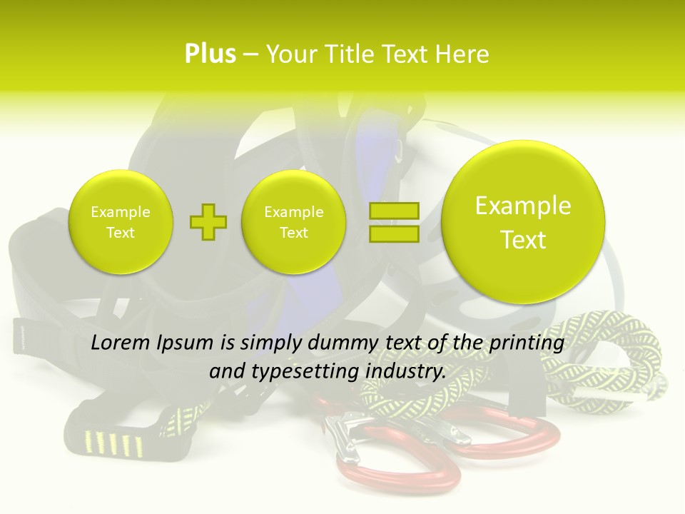 Sport Klettergarten Klettersteig PowerPoint Template