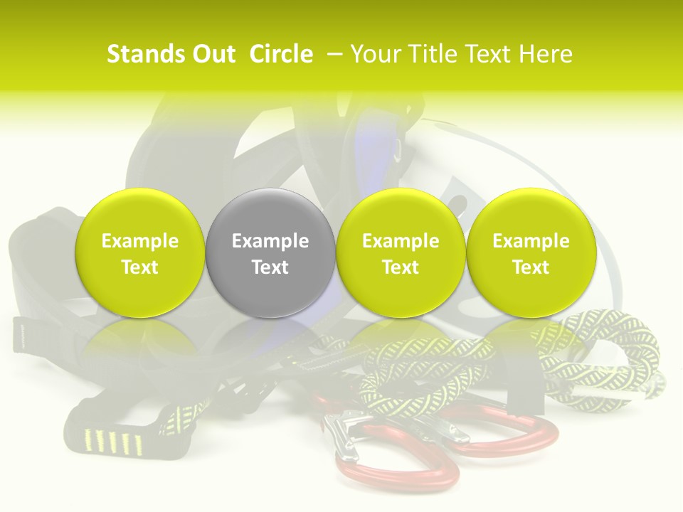 Sport Klettergarten Klettersteig PowerPoint Template