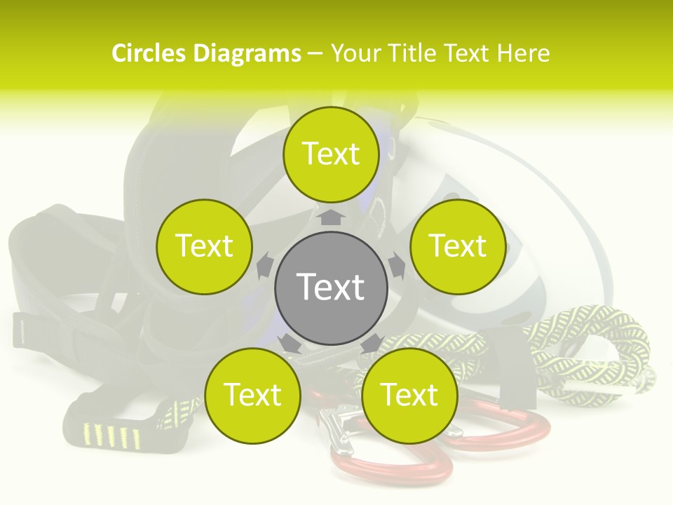 Sport Klettergarten Klettersteig PowerPoint Template