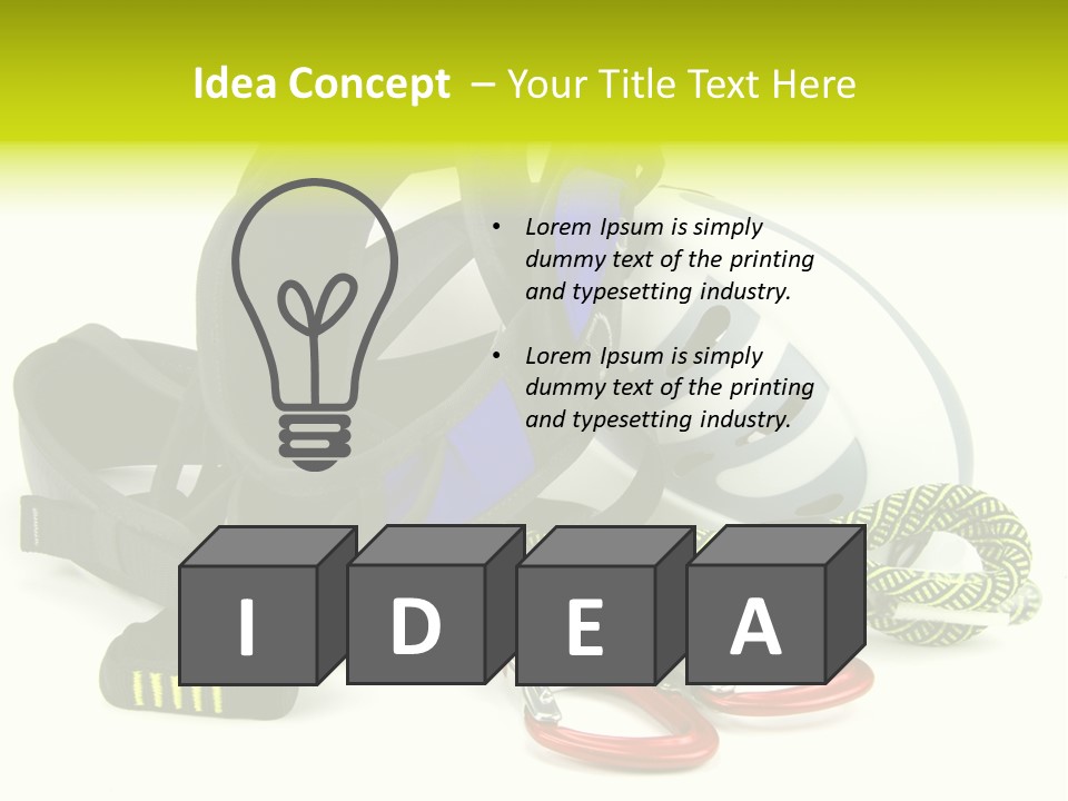 Sport Klettergarten Klettersteig PowerPoint Template