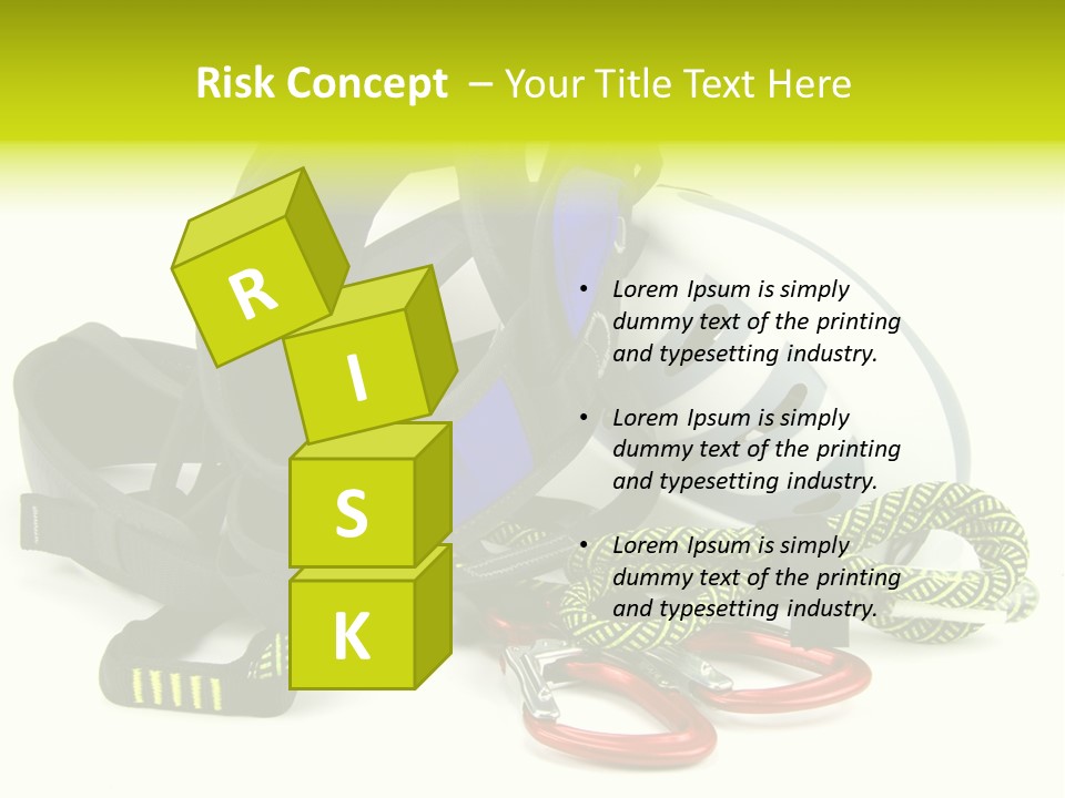 Sport Klettergarten Klettersteig PowerPoint Template