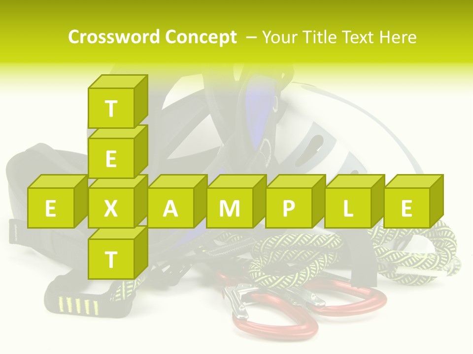 Sport Klettergarten Klettersteig PowerPoint Template