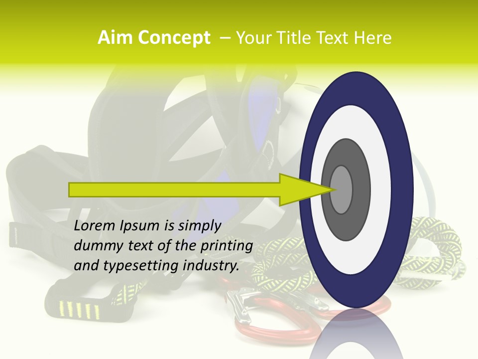 Sport Klettergarten Klettersteig PowerPoint Template