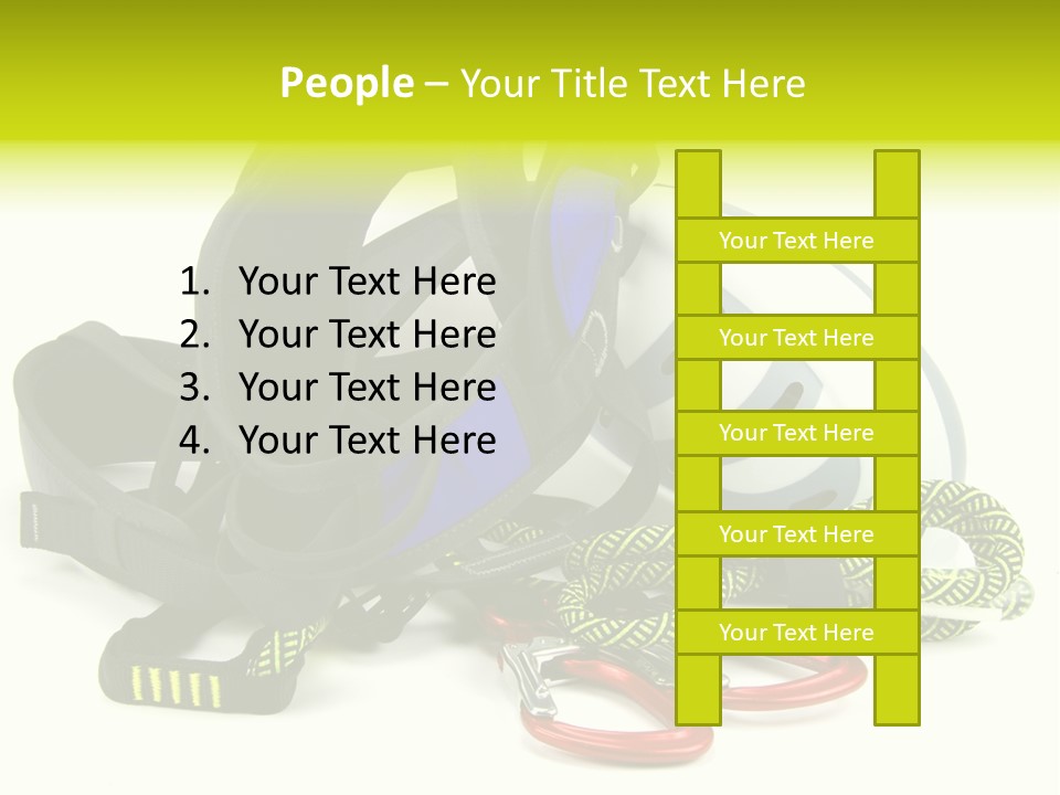 Sport Klettergarten Klettersteig PowerPoint Template