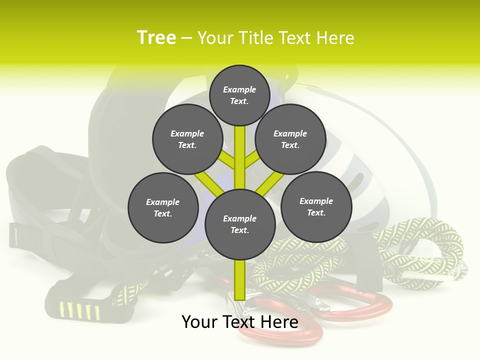 Sport Klettergarten Klettersteig PowerPoint Template