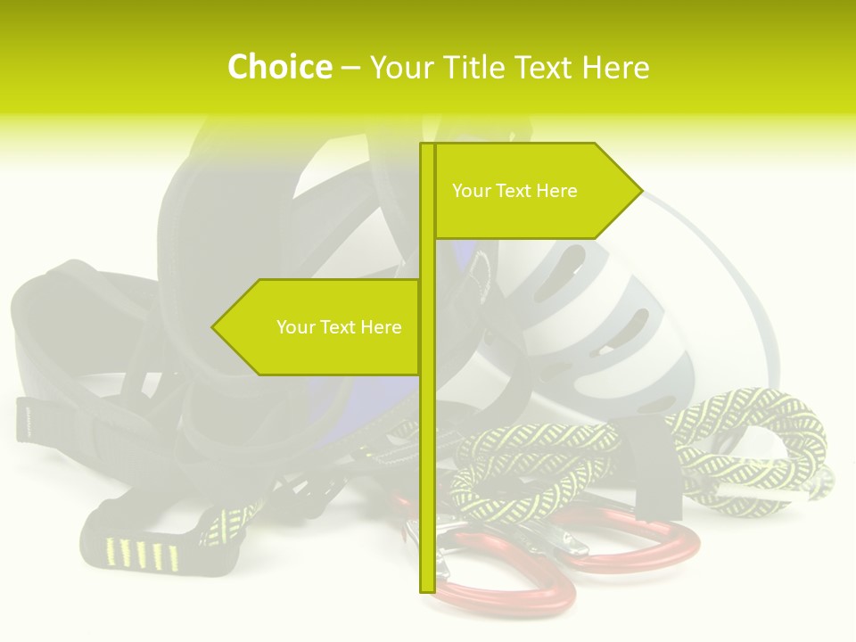 Sport Klettergarten Klettersteig PowerPoint Template