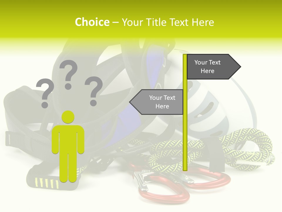 Sport Klettergarten Klettersteig PowerPoint Template