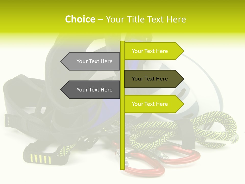 Sport Klettergarten Klettersteig PowerPoint Template