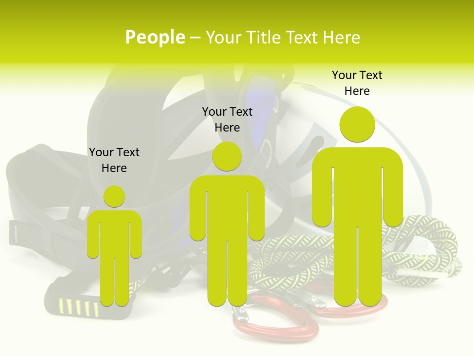 Sport Klettergarten Klettersteig PowerPoint Template