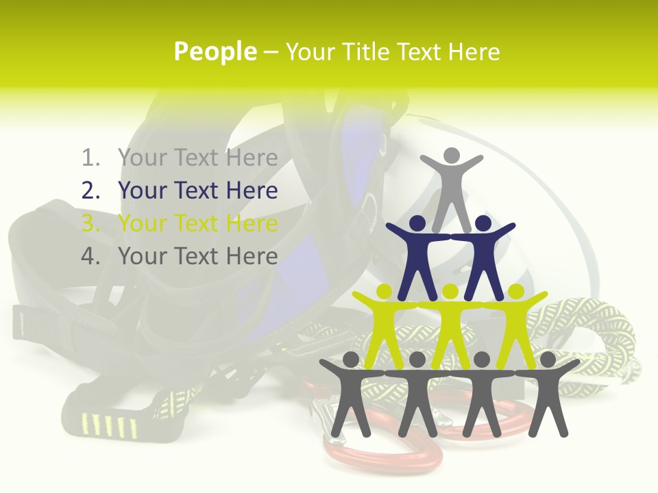 Sport Klettergarten Klettersteig PowerPoint Template