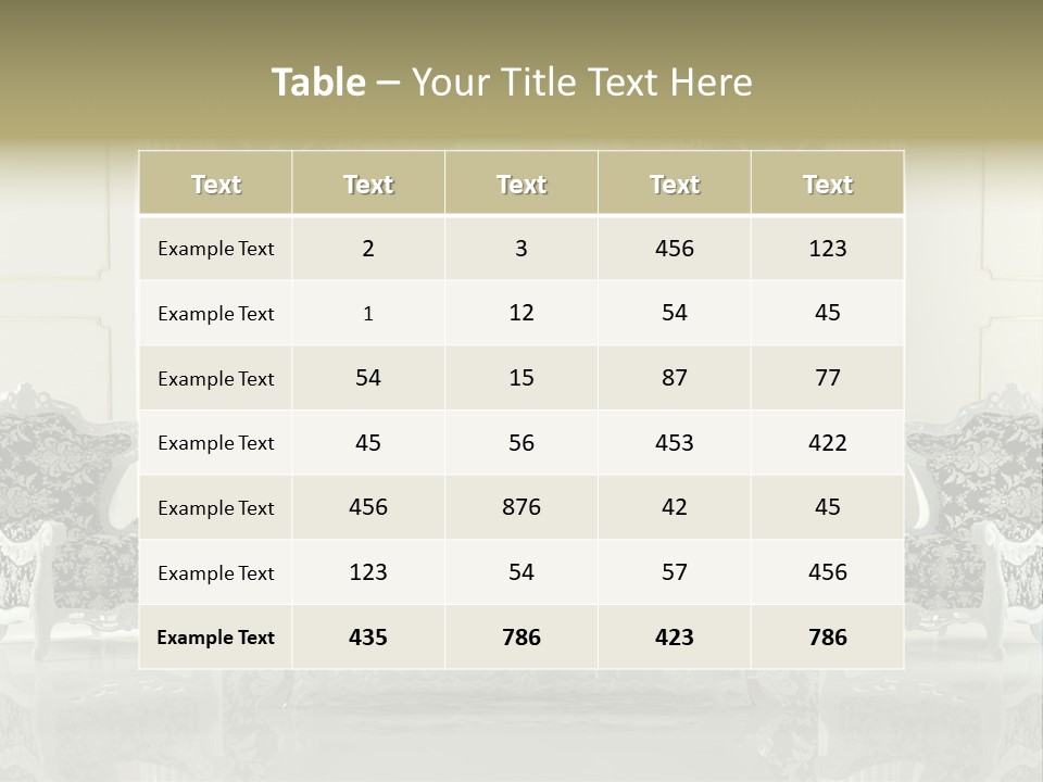 Hungry Background White PowerPoint Template