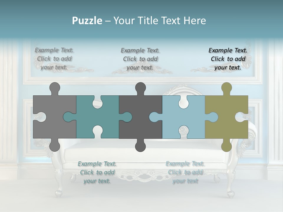 Vegetable Living Room PowerPoint Template