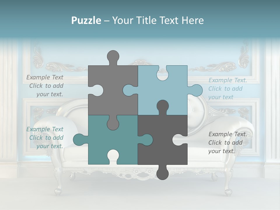 Vegetable Living Room PowerPoint Template