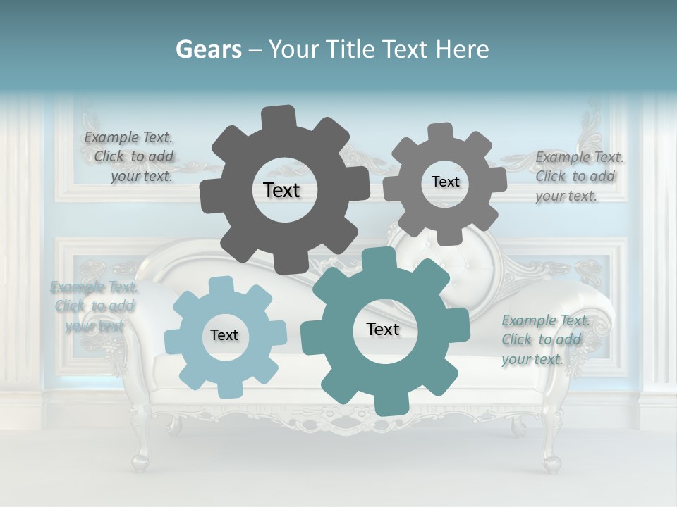 Vegetable Living Room PowerPoint Template