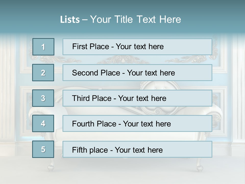 Vegetable Living Room PowerPoint Template