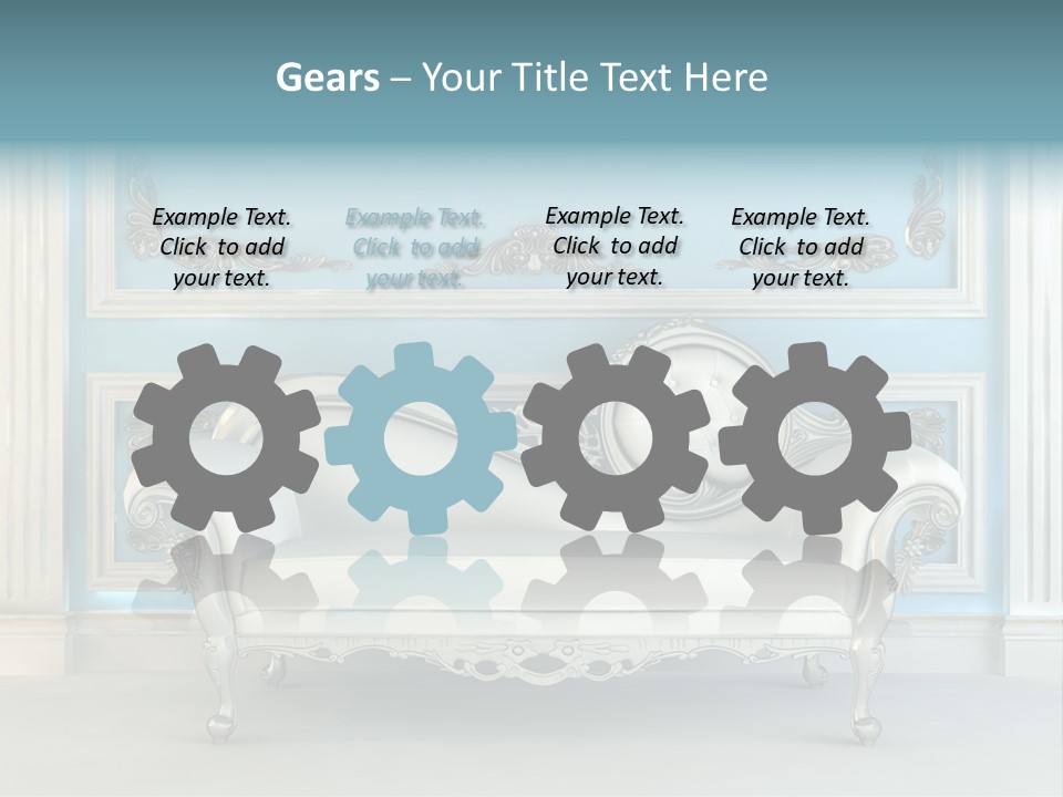 Vegetable Living Room PowerPoint Template