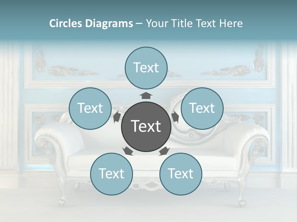 Vegetable Living Room PowerPoint Template