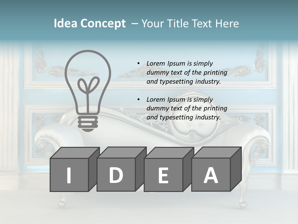 Vegetable Living Room PowerPoint Template