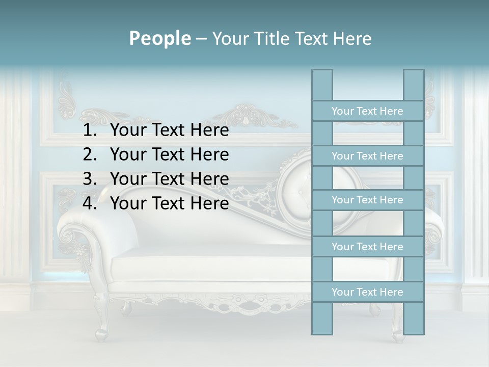 Vegetable Living Room PowerPoint Template