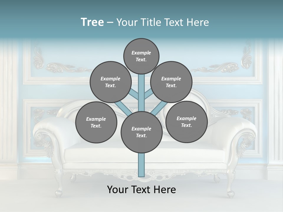 Vegetable Living Room PowerPoint Template