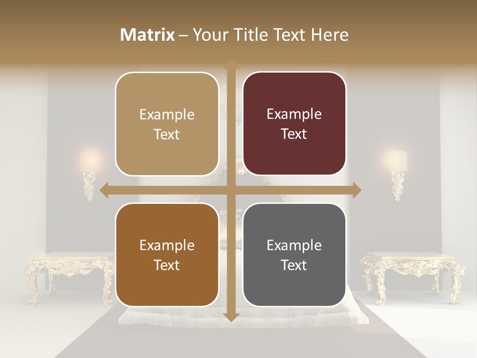 Bedroom Interior Texture Room PowerPoint Template