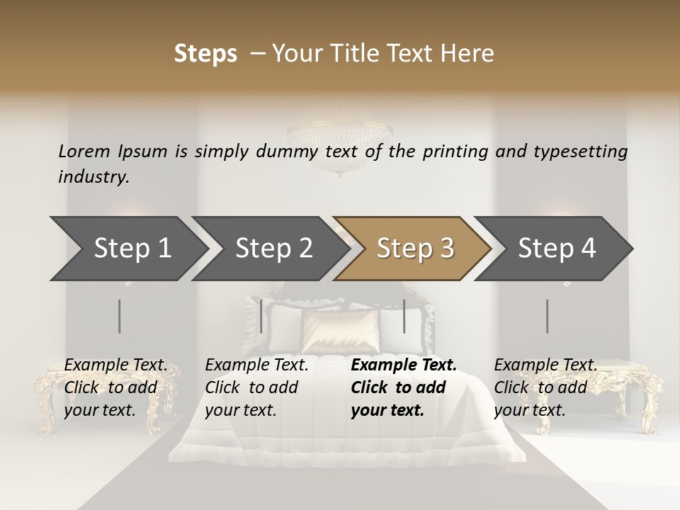 Bedroom Interior Texture Room PowerPoint Template