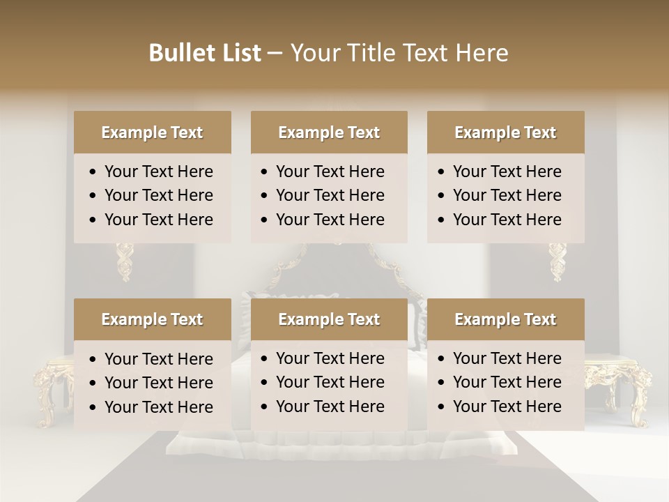 Bedroom Interior Texture Room PowerPoint Template