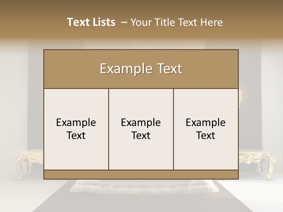 Bedroom Interior Texture Room PowerPoint Template