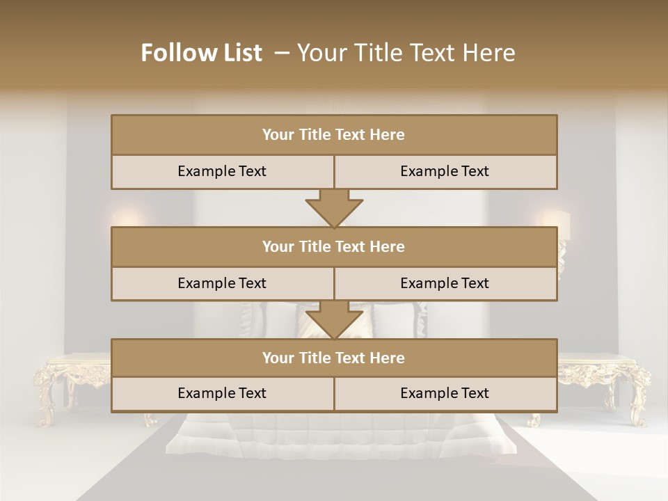 Bedroom Interior Texture Room PowerPoint Template