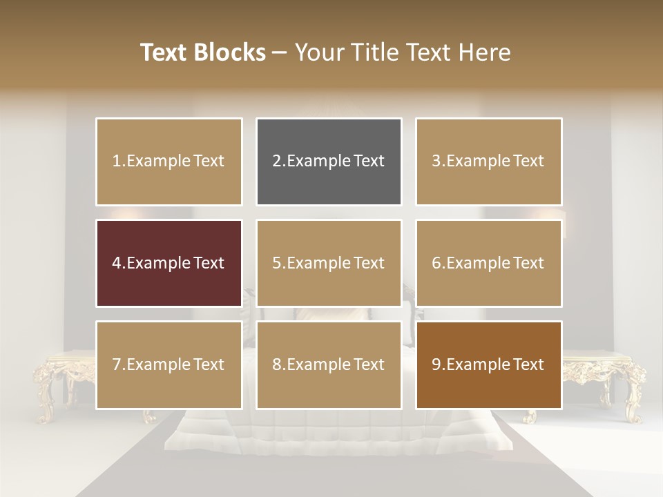 Bedroom Interior Texture Room PowerPoint Template