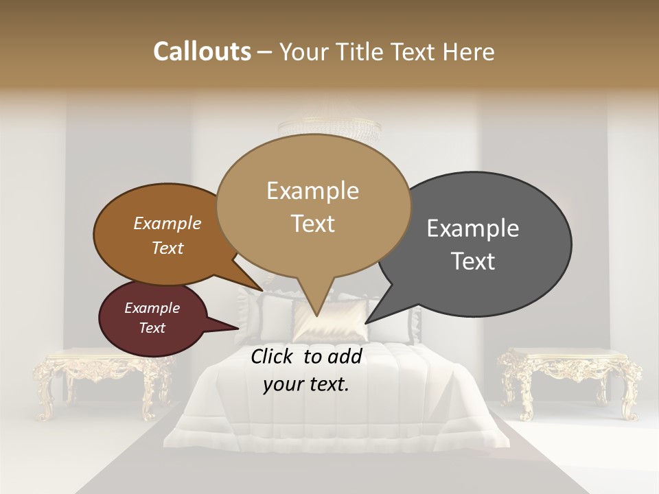 Bedroom Interior Texture Room PowerPoint Template